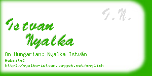 istvan nyalka business card