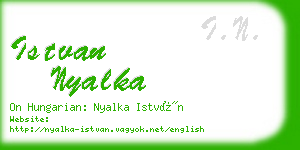 istvan nyalka business card